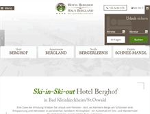 Tablet Screenshot of berg-hof.at