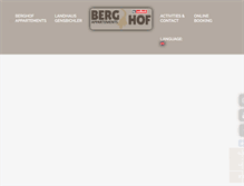 Tablet Screenshot of berg-hof.com